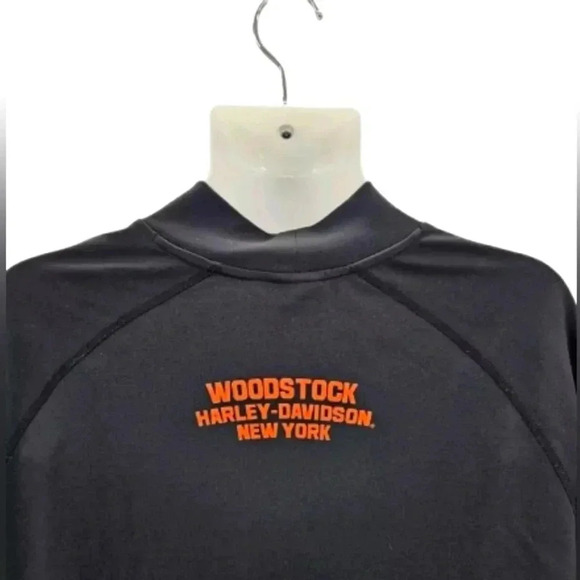 Harley-Davidson Pullover Mock Neck Shirt Woodstock, New York - Picture 8 of 10